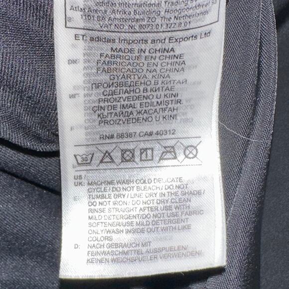 Adidas Originals Trefoil Black Logo One Piece Swimsuit Size Small - Picture 7 of 15